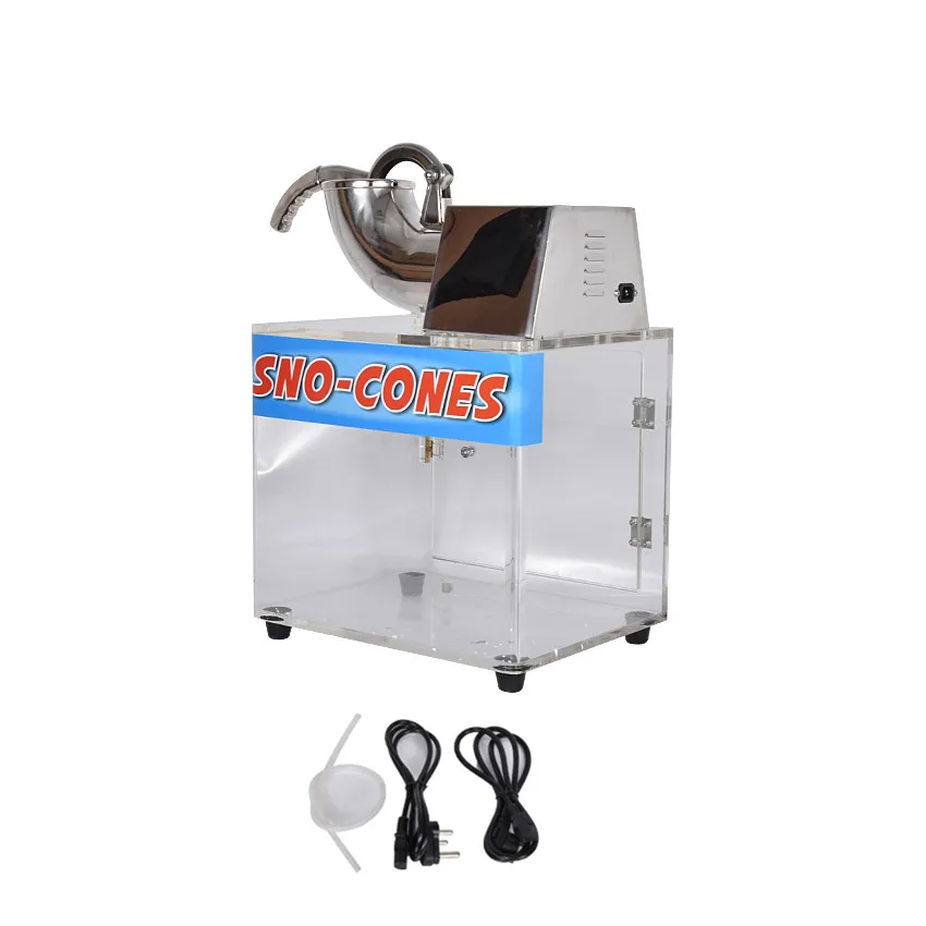 220v Snow Ice Shaver Machine Electric Commercial Stainless Steel Slushie Machine