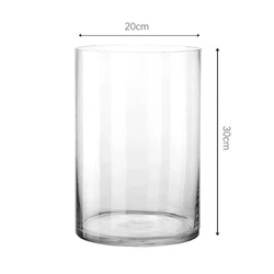 Оптовая продажа, высокое качество, модная цилиндрическая стеклянная ваза для цветов и стеклянный купол