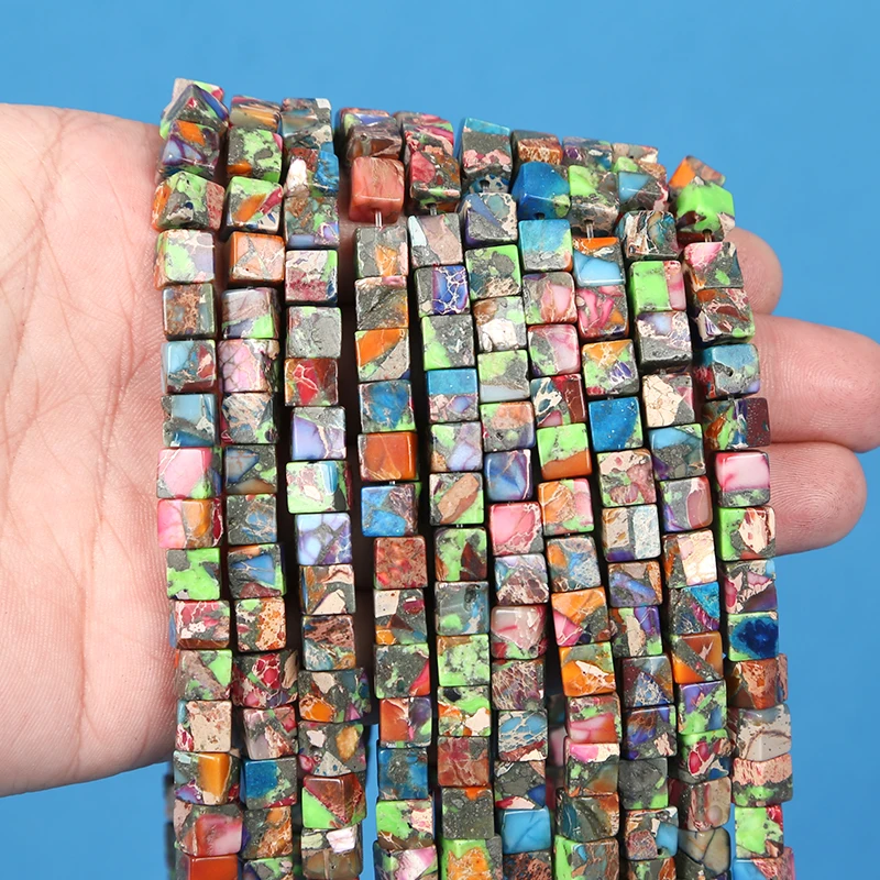 Bead Square Emperor Stone Pine Bead Shoushan Stone round bead Wholesale DIY jewelry bracelet accessories