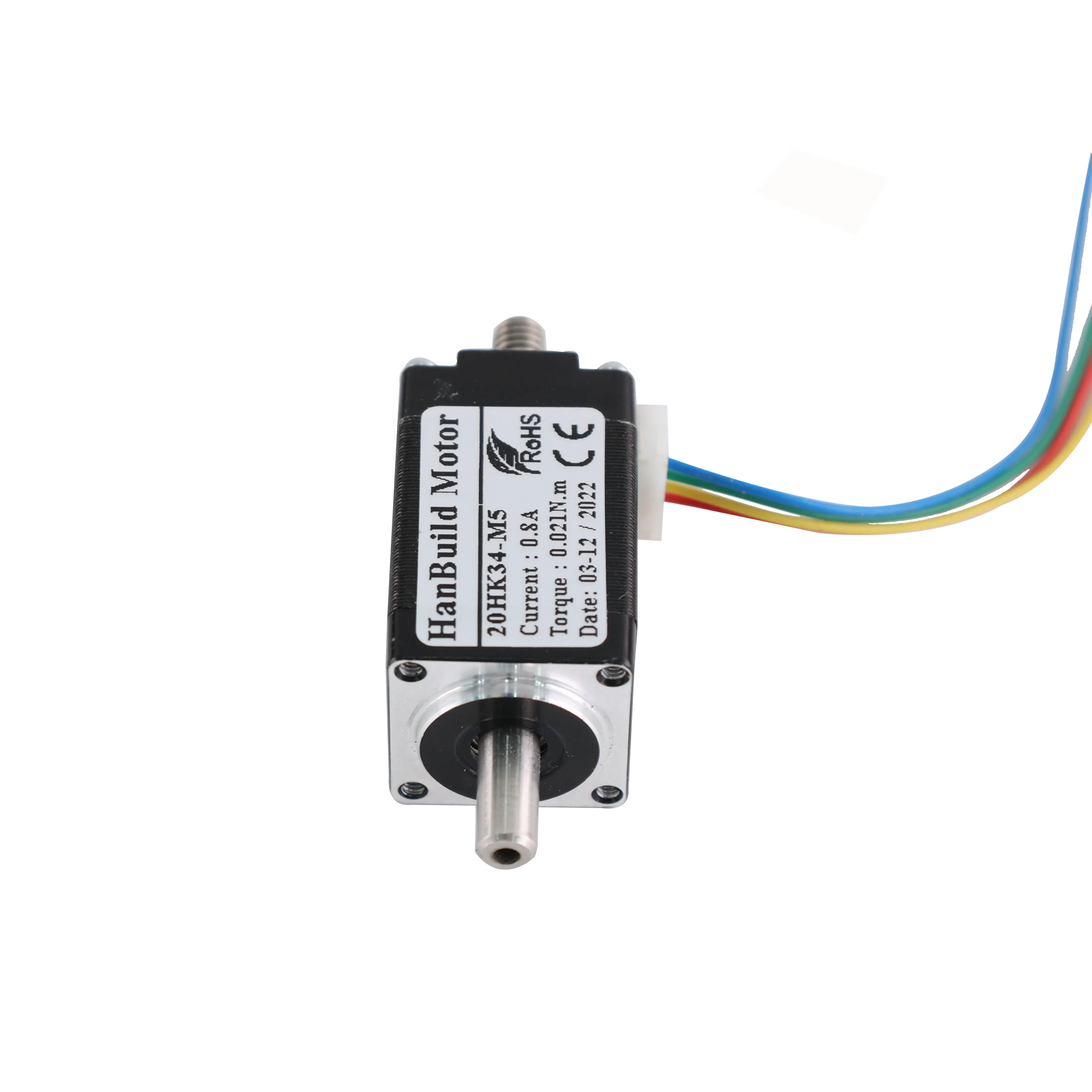 HanBuild  20HK34-M5  mini motor 34mm 0.8A 0.02N.m High Torque for Medical machinery accessories 20 Stepper motor nema 8