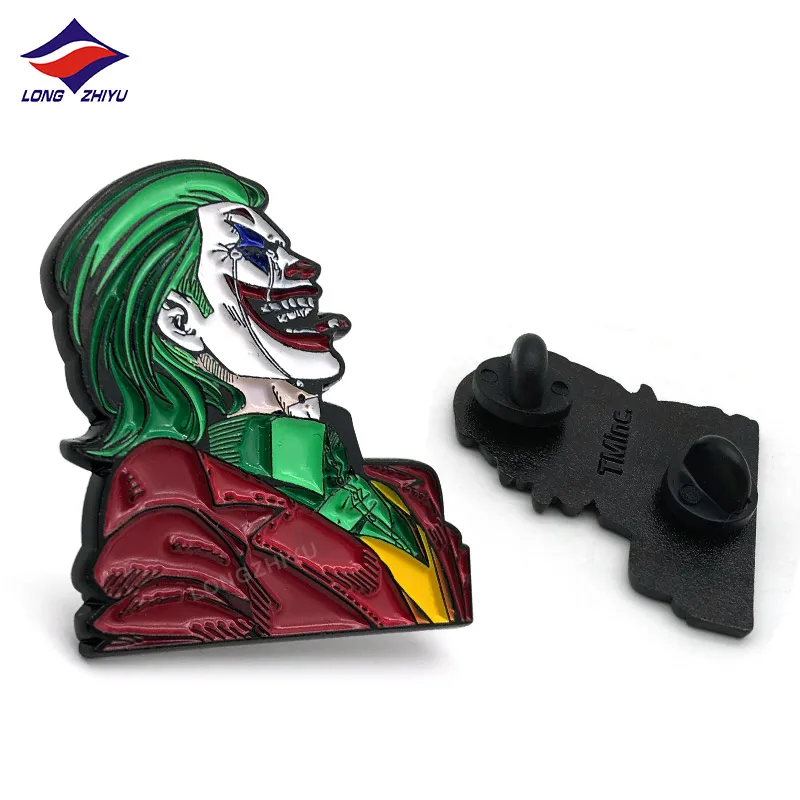 Longzhiyu 15 Years Manufacturer Funny Yellow Girl Enamel Pins Cartoon Clown Boys Popular Design Custom Logo Lapel Pin Badges