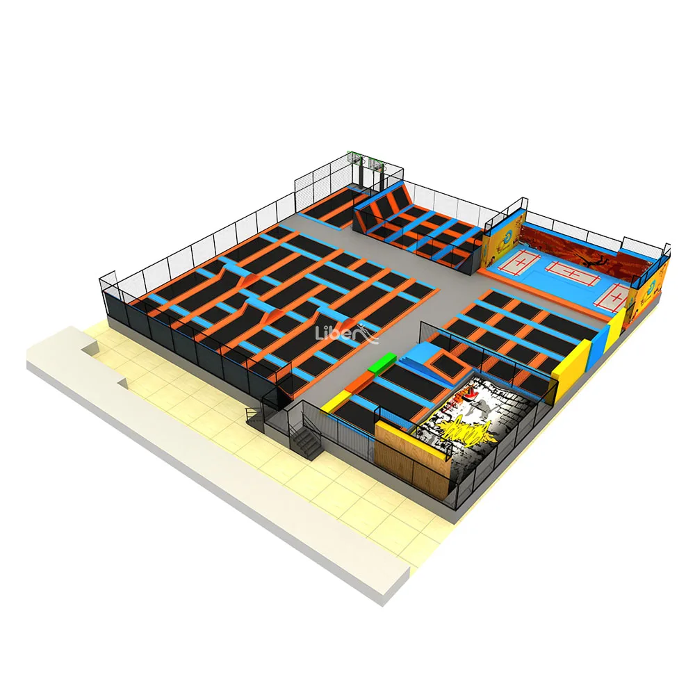 Commercial Indoor Trampoline Park with Air Bag