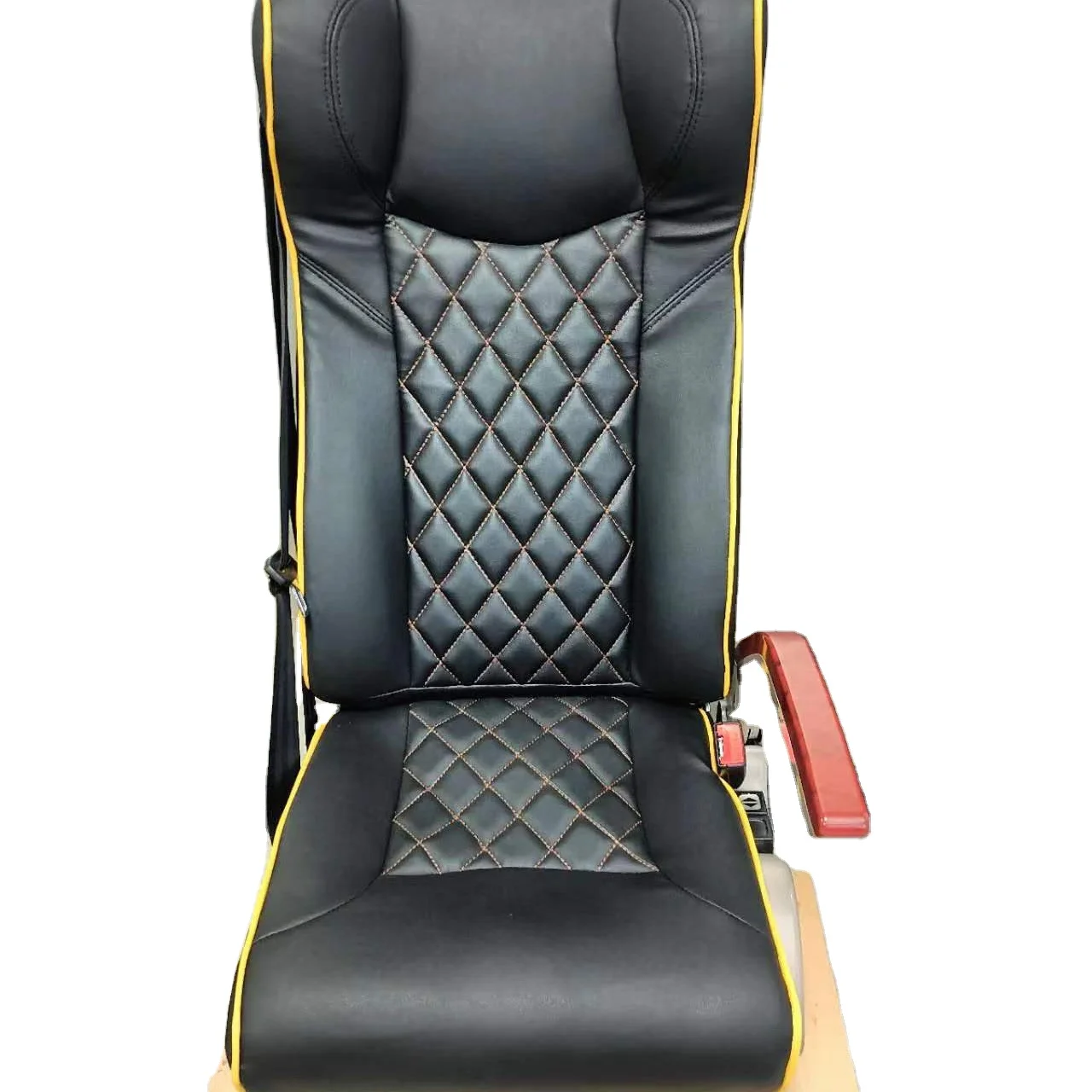 New arrival popular car accessories leather single/double school passenger rear seat with bus table high back bus seat