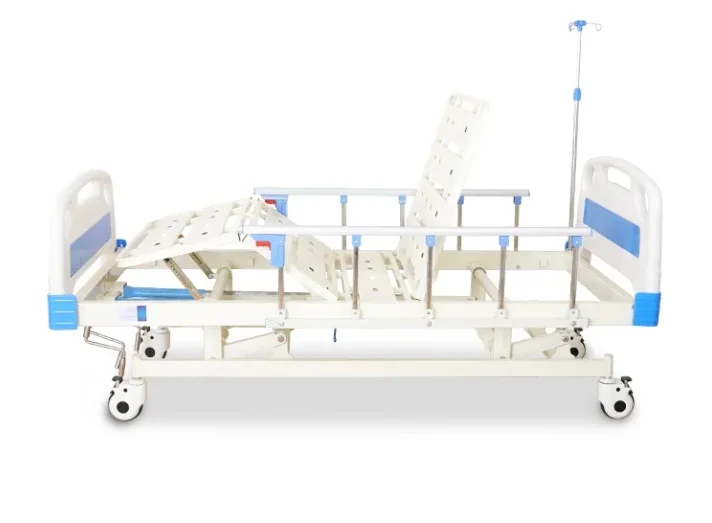 Hospital Bed Patient Spare Parts Anti-Skid Multi-Function Manual Crank Free Used Metal Mattress and Toilet Sheets