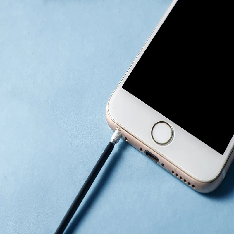 Black Stick Cleaning Swab Heat Shrink Tube Tip Long Rigid Handle Cotton Bud