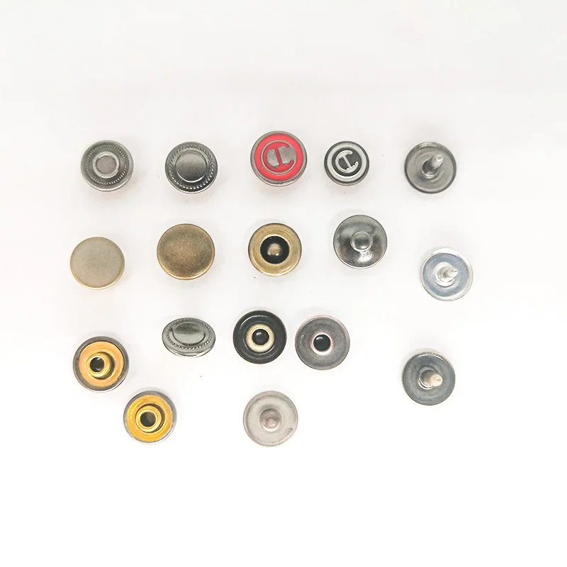 Customize Coat Jeans Buttons Metal Logo Sewing Jeans Buttons And Rivets For Denim Jeans