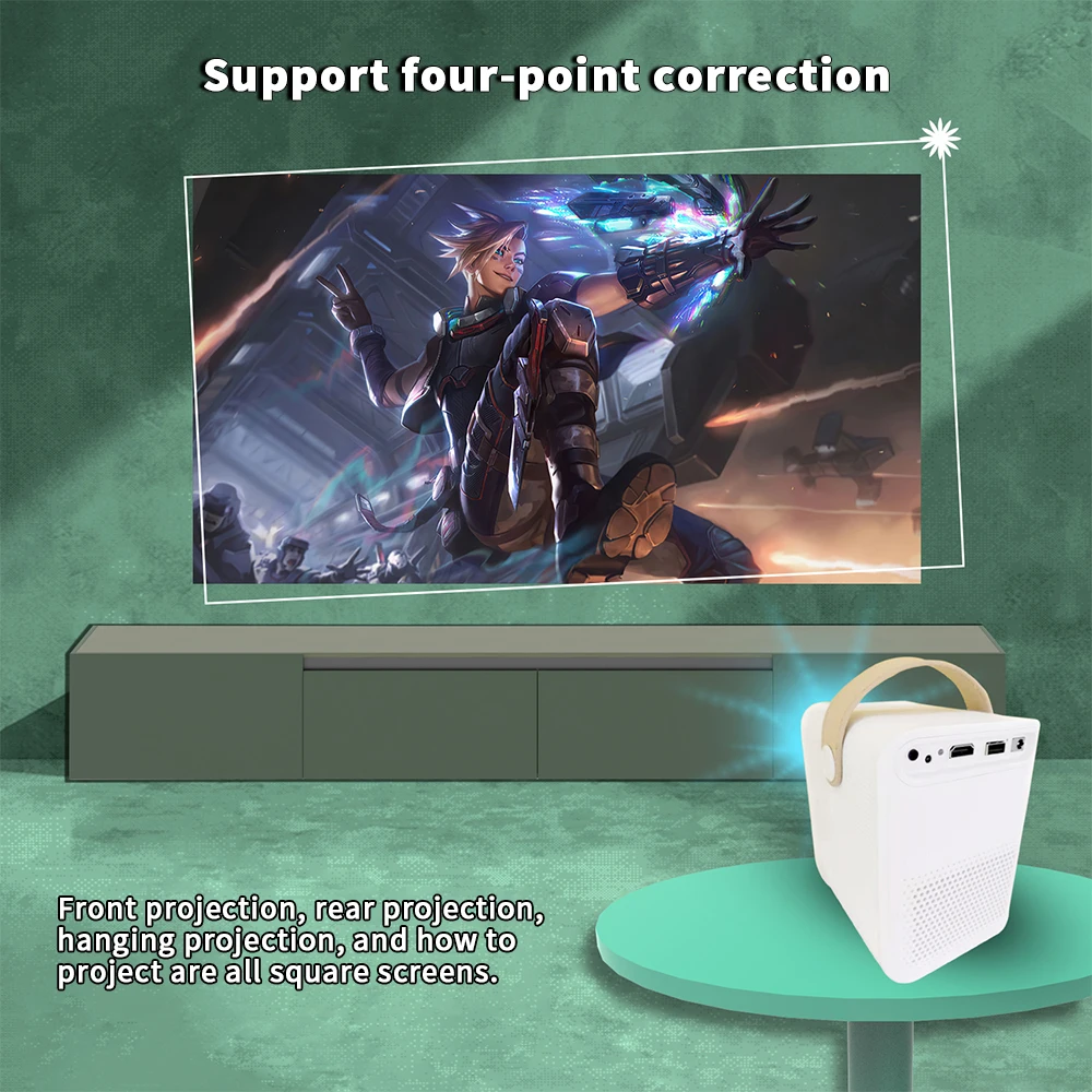 Topleo Building Mapping High Brightness Full HD 1080P 4K Video Projector for Cinema Education