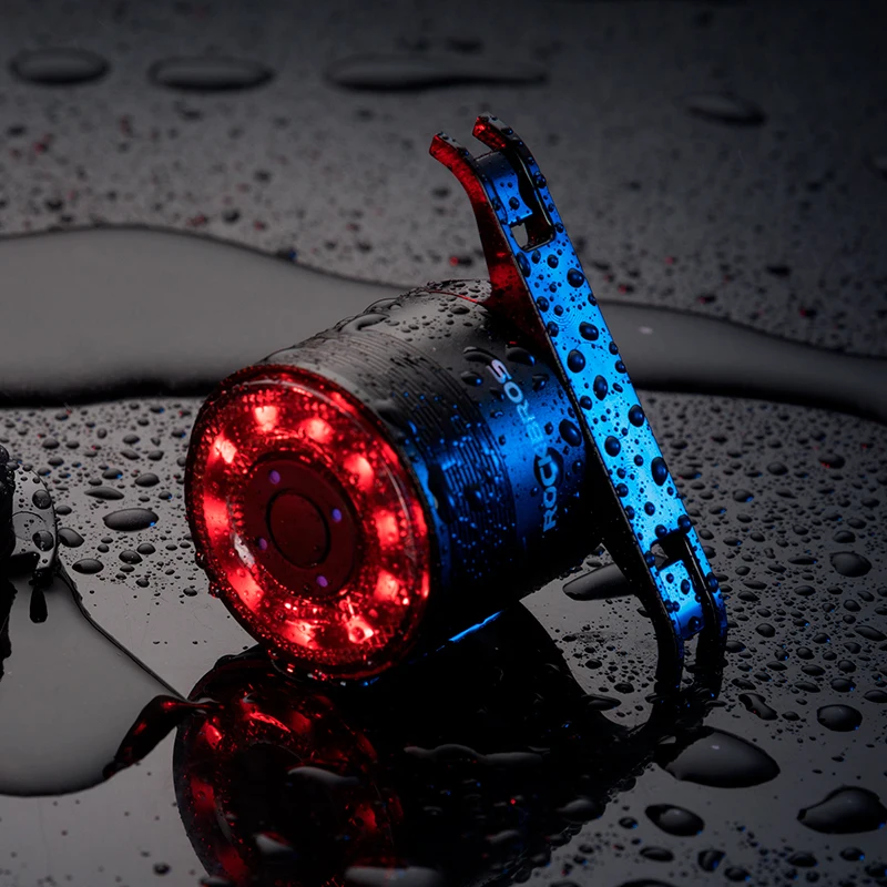 ROCKBROS Bicycle Rear Light USB Charging Safety Warning Cycling Light Bicycle Brake Light