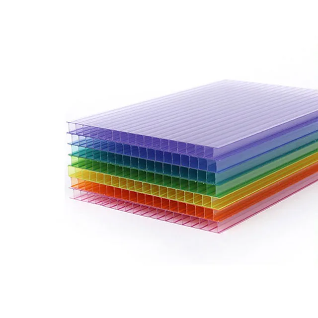 PC Multiwall Plastic Polycarbonate Roofing Sheet SHEET Greenhouses Lightweight Polycarbonate Hollow Sheet