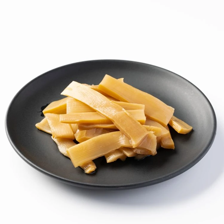 Japanese ramen with soy sauce seasoned bamboo shoots