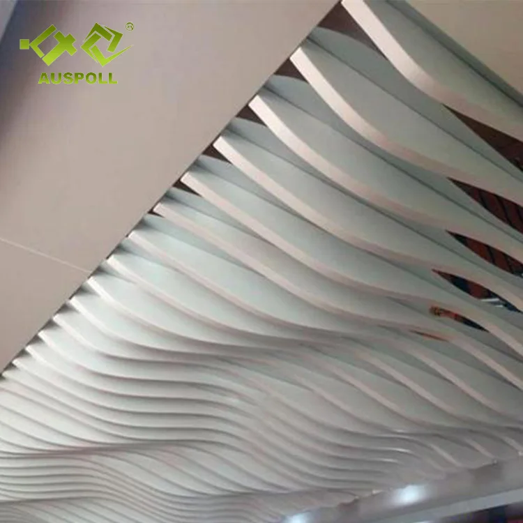 Building Material Decorative Aluminum Baffle Linear Ceiling Profile Square Tube Panel