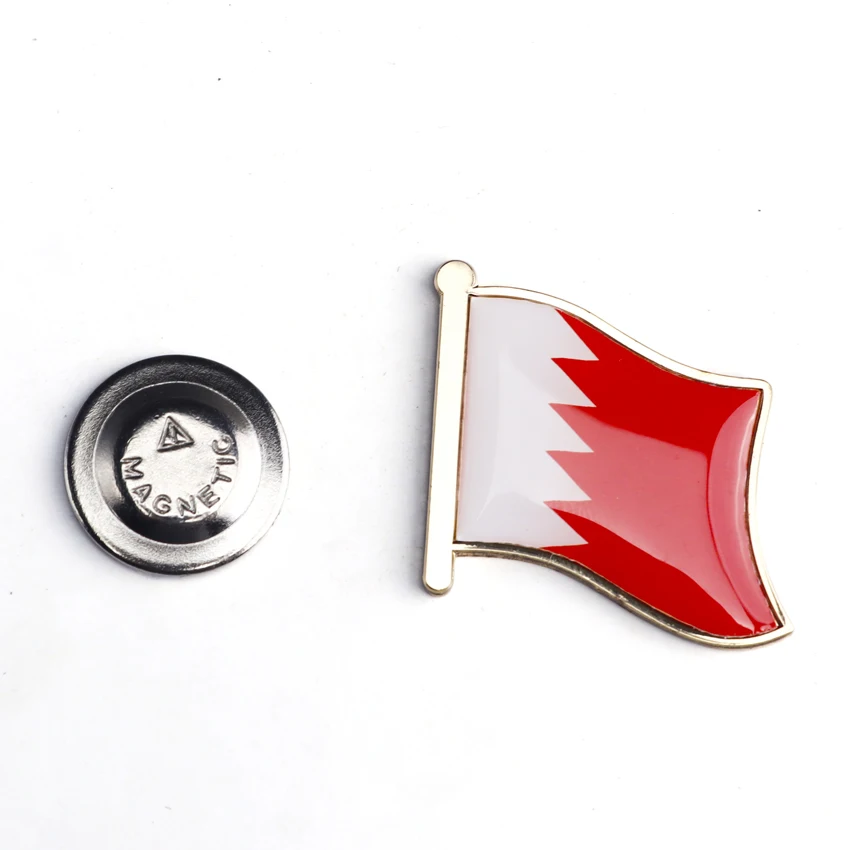 Custom Metal Crafts Souvenirs Soft Hard Enamel Badge Kuwait Country Flag Lapel Pin