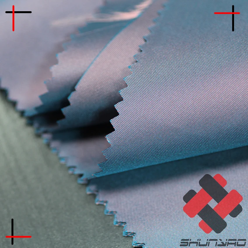 two tone nylon polyester twill chameleon fabric for jacket