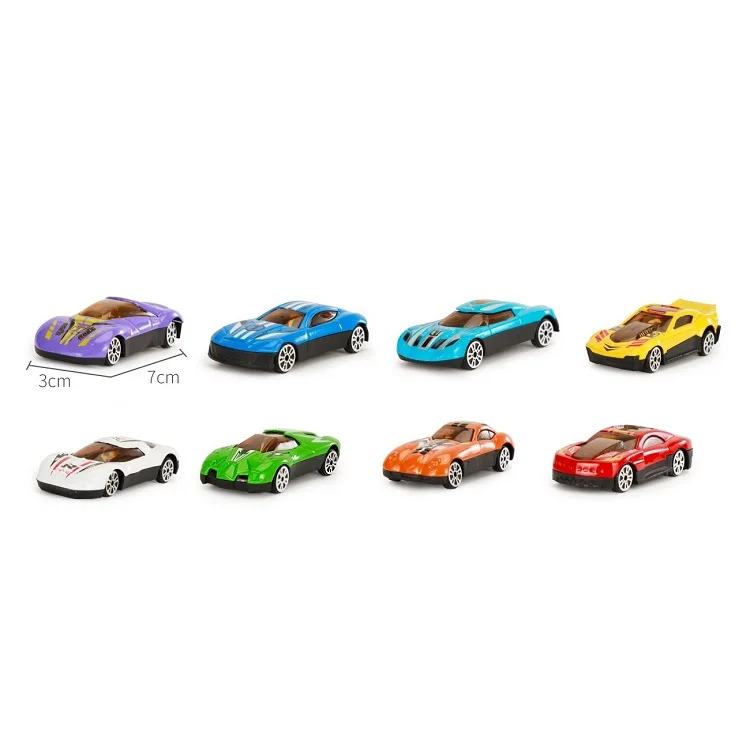 Metal alloy die cast sliding car toys 8 styles colorful cool children diecast cars with blister card