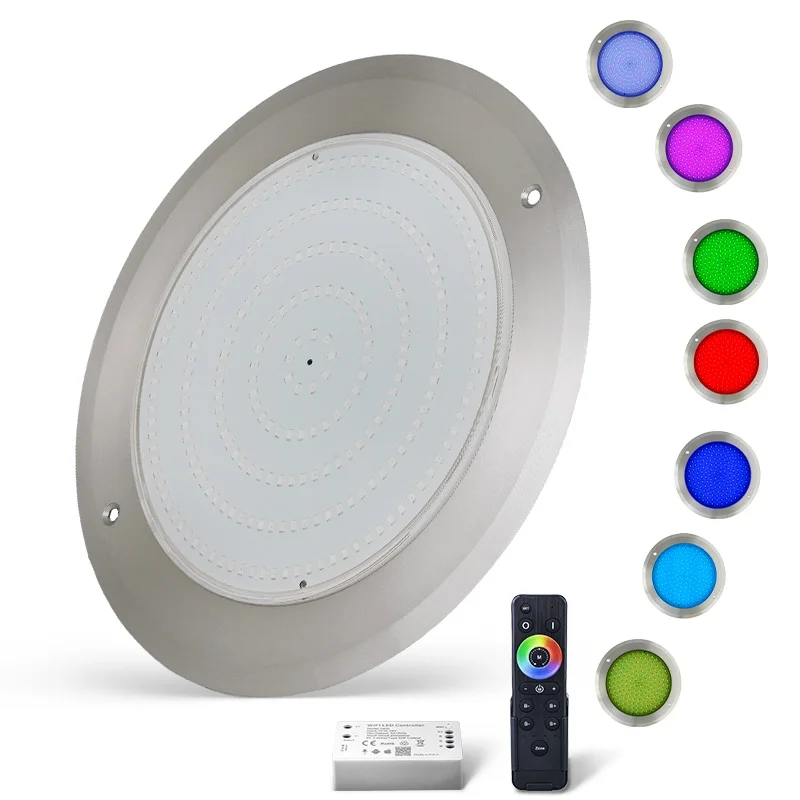 Новейший 8 мм толщина 35 Вт 12 В RGB 316SS бассейн подводный свет IP68 Светодиодный светильник под водой частный режим