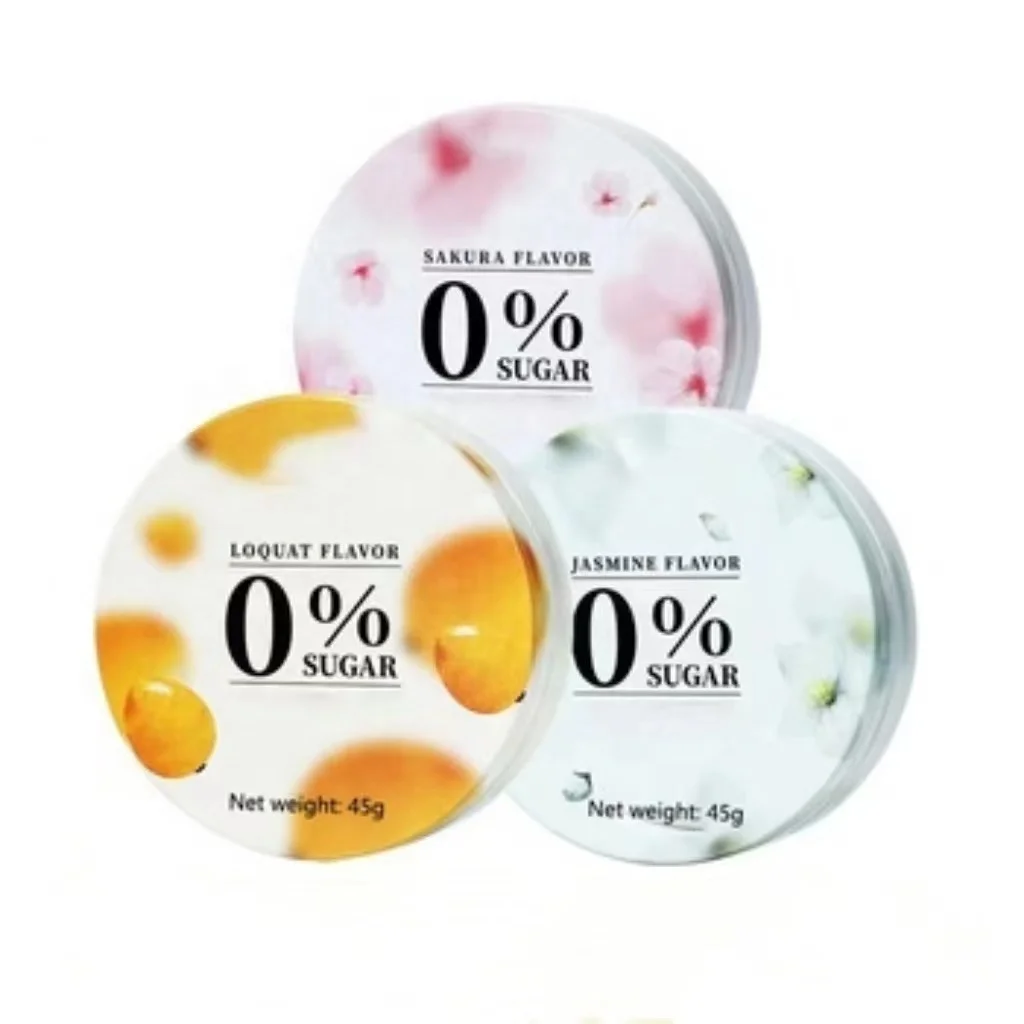 OEM cherry jasmine loquat sugar-free throat candy lozenges mint cooling dating sugar soothe fresh breath throat candy lozenges