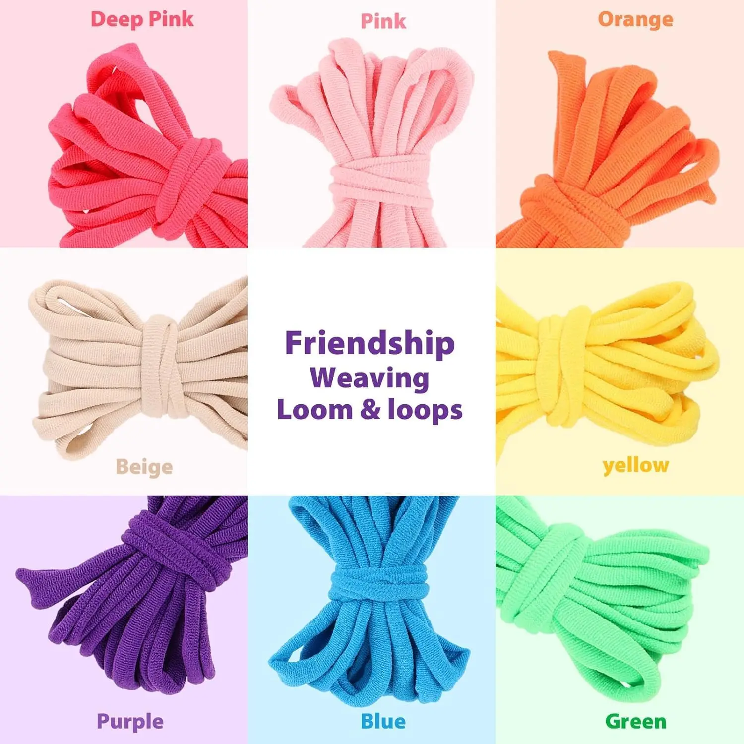 Weaving Loom Kit Toys Crafts for Kids and Adults - Sturdy Frame Potholder Loom Making Kits Portable Box and Craft Loops