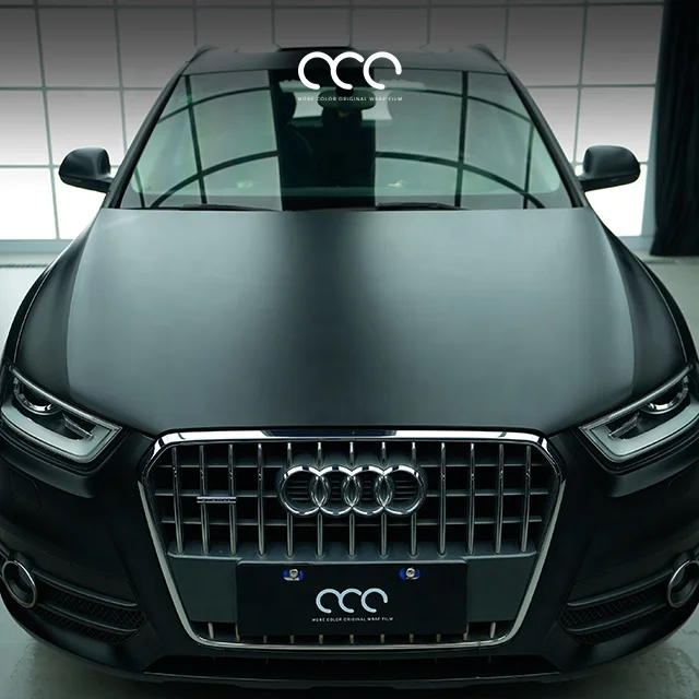 Matte Black Self Adhesive Premium Color Change Automotive Vehicle Wrapping Film Car Wrap Vinyl