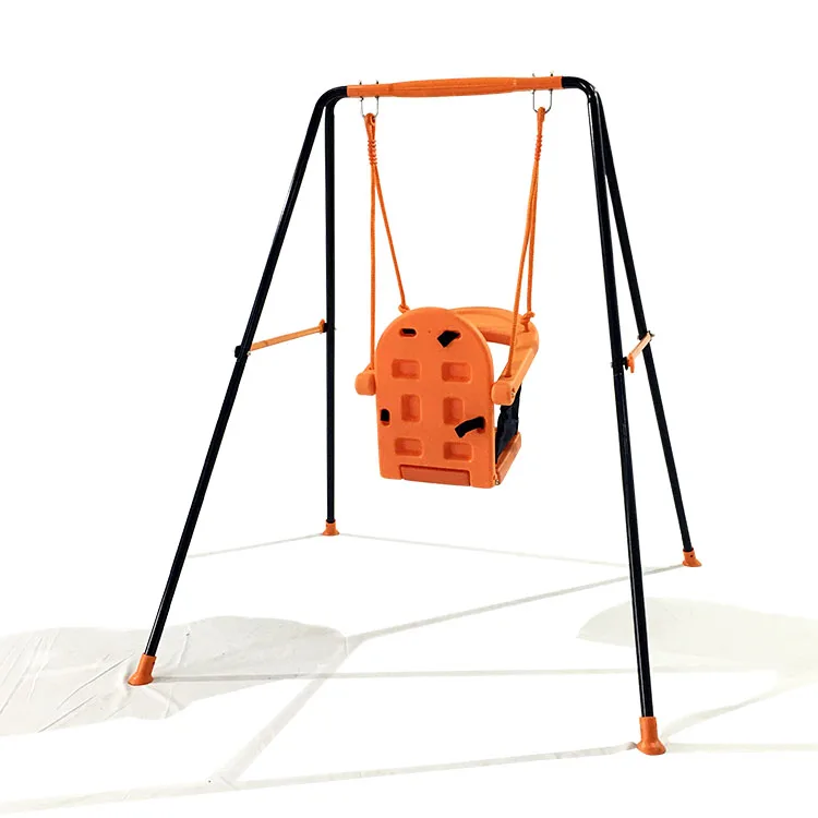 New Baby Swing With Canopy Safe And Reliable Colorful Hot Selling Metal Swing Set For Kids Funny