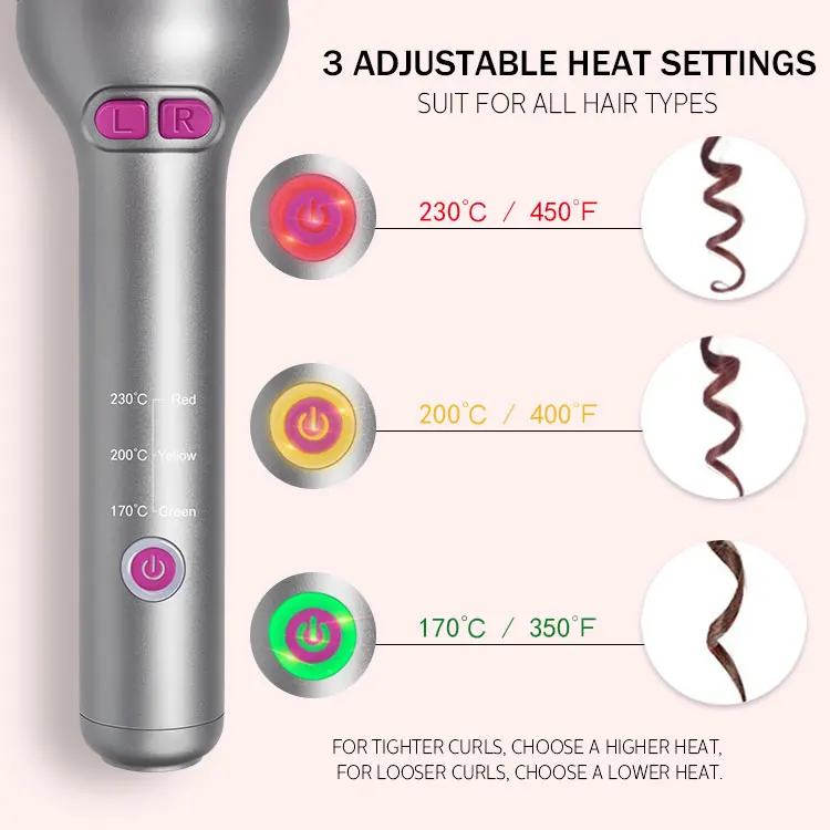 Innovative Anti-scald Fool Proof As Seen on TV Diamond Ceramic Automatic Hair Curler