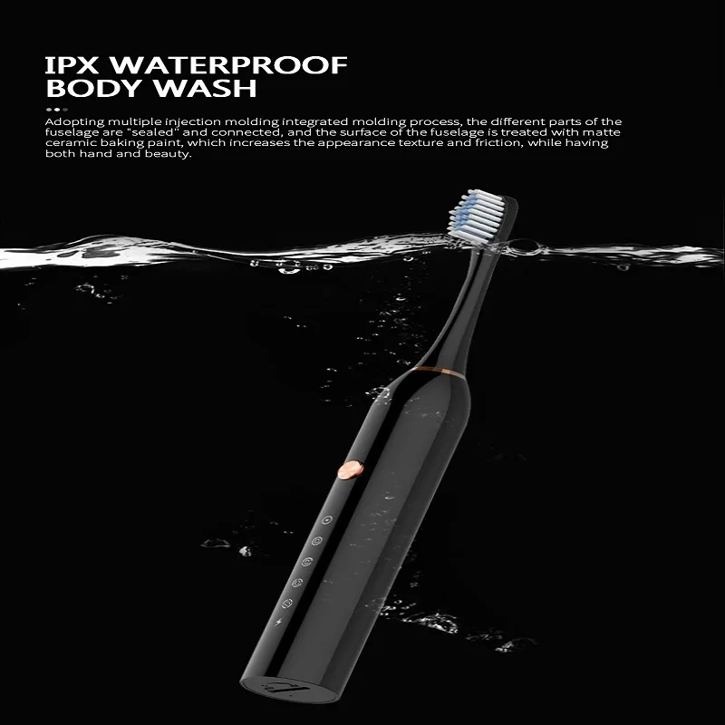  Щетка Зубная Ультразвуковая электрическая IPX7 5 дополнительных