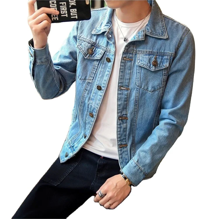 personalizada 2021 denim jeket 2xl men jans azul ropa populares para salir de los coreana hombre homme jacket jeans chaquetas