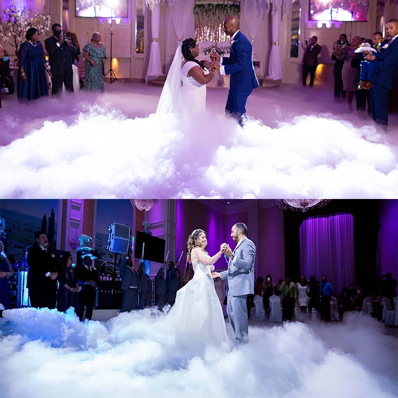 Wedding 3000w Low Lying Fog Machine Water Based Dual Output Hazer Dry Ice Smoke Machine Low Fog Machine 3000w 6000w