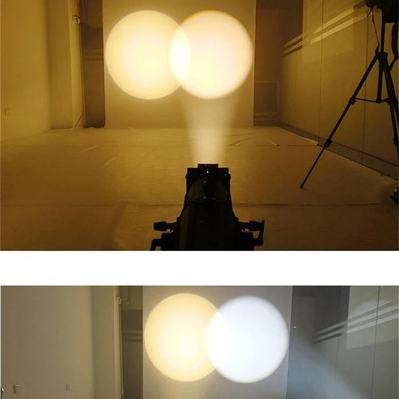 200W LED Ellipsoidal profile spotlight Cold Warm 3200K/6500K White COB Theatrical Studio Gobo Leko Spot light for wedding party