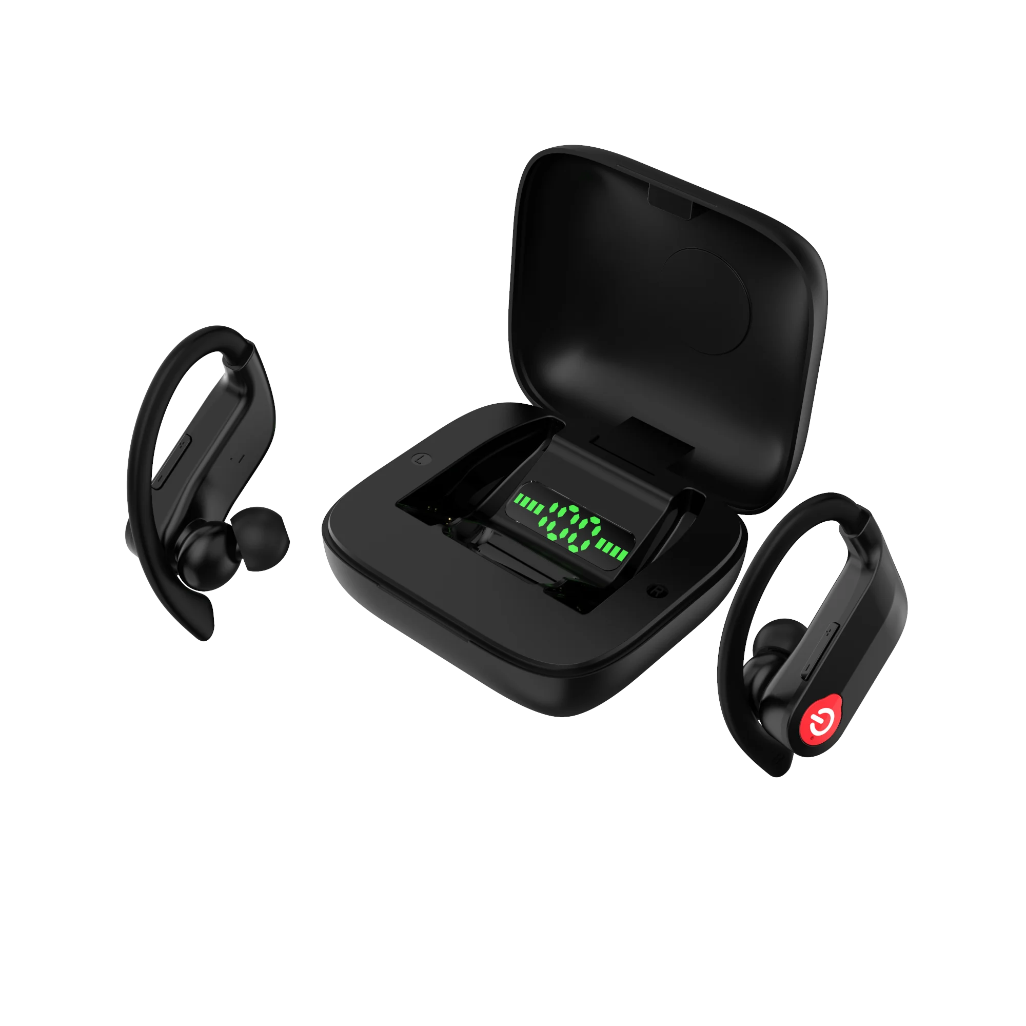 Q83 TWS Business Ear Hook Power Display Backup Power Bank TWS Wireless Earbuds Earphones