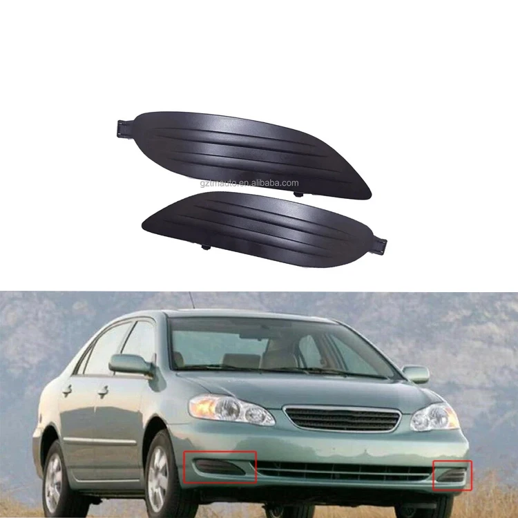 1 Pair Car Front Left Right Bumper Fog Light Lamp Cover Grille Fit For Toyota Corolla 2006 2007 Accessory Bumper Fog Light Lamps
