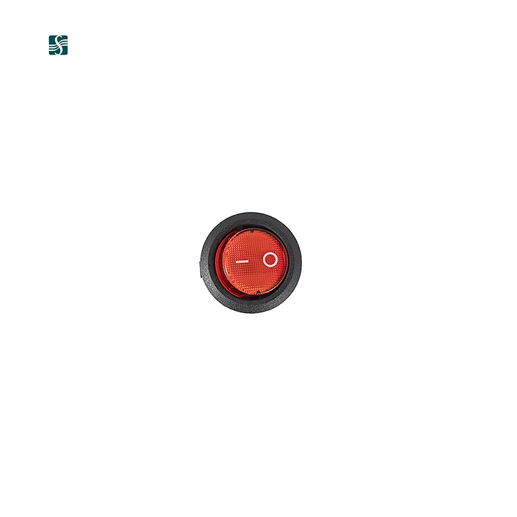 Manufacturer Direct Supply Kcd1 Red Illuminated Round Rocker Button  Switch