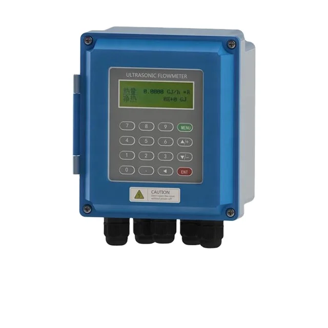 Wall Installed Type Ultrasonic Flow Meter Portable Water Flow Meter