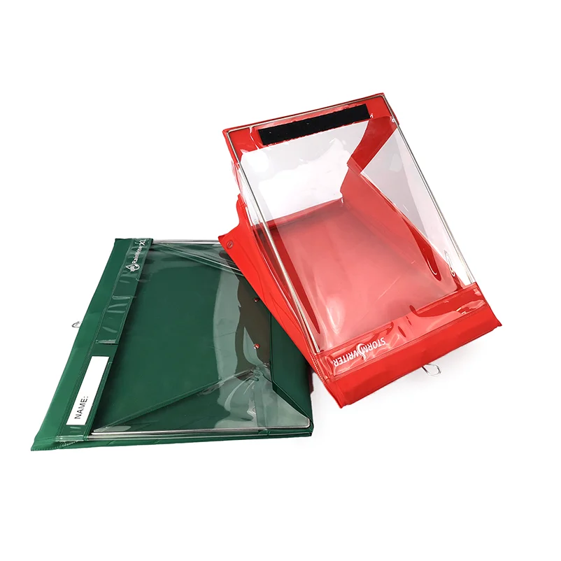 Wholesale customized rainy season waterproof folding clipboard with storage, PVC clipboard, A3 A4 clipboard