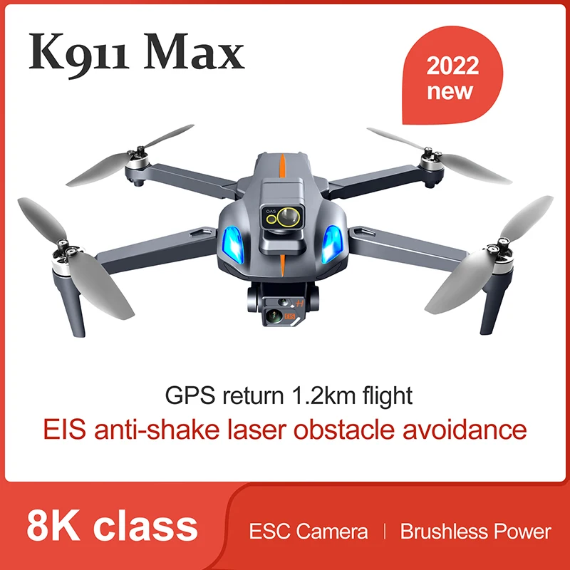 Квадрокоптер K911 с дистанционным управлением 8k 35 минут 5g hd-камерой и gps Wi-Fi