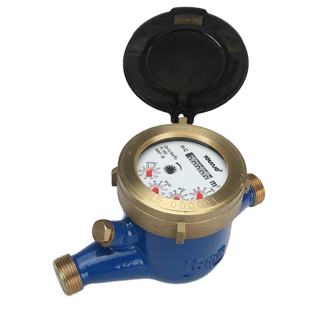 Younio MID CE Brass Body Multi Jet Water Meter ISO4064 Class C
