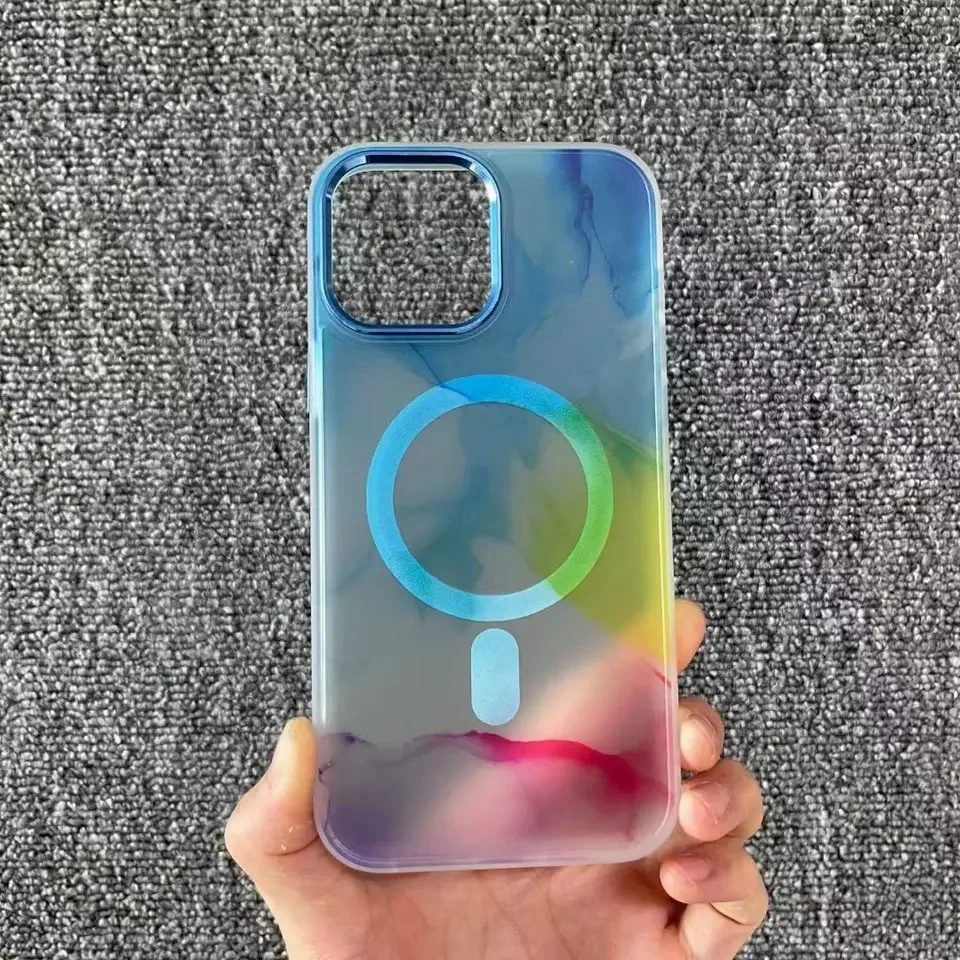 New Arrivals 2022 Wireless Charging Case Cover for iPhone14 Plus 14 Pro Max 13 12 11Colorful Casing Wireless Charging Phone Bags