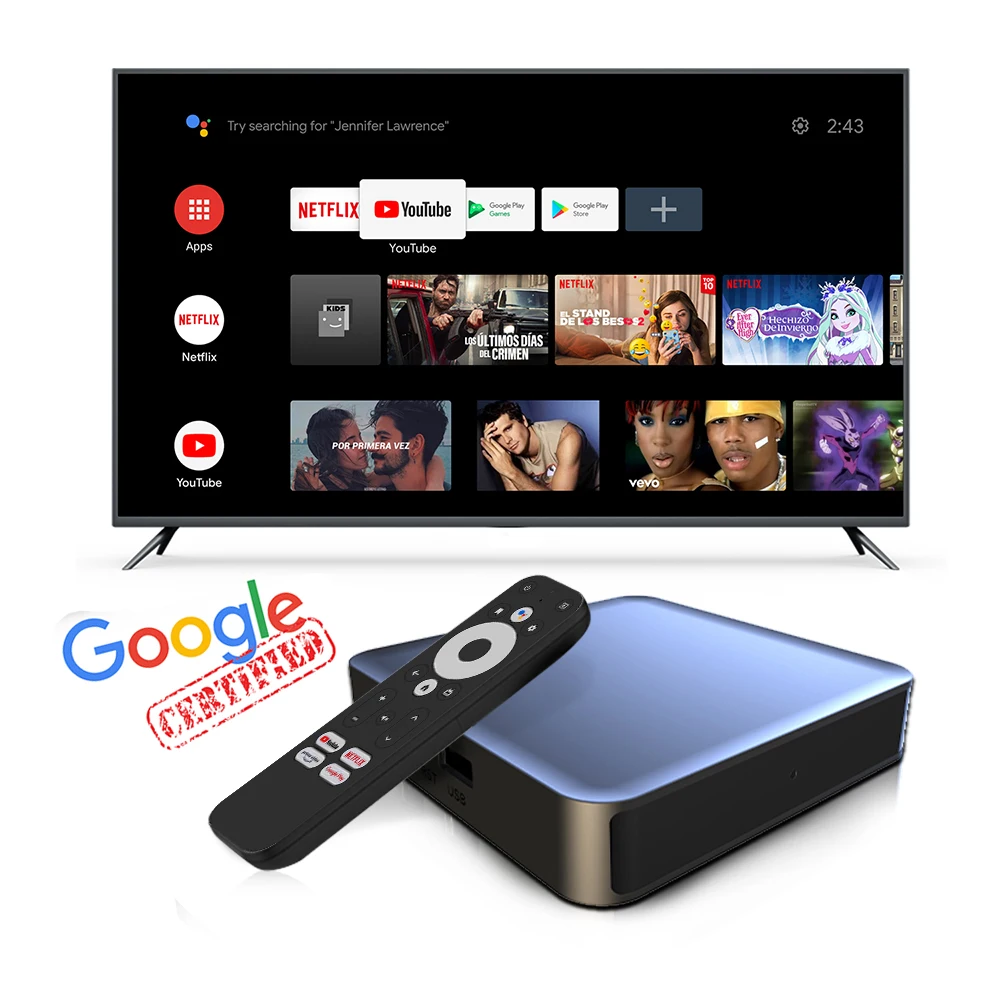 Wholesale Dcolor GD2 High Resolution Amlogic S905Y4-B Tv Box 4K Android Compatible Chromecast Built-In With Best Price