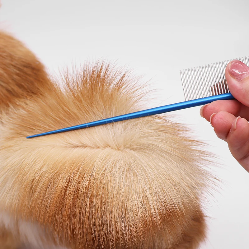 Factory Price Professional Stainless Steel Pet Cat Dog Hair Dematting Grooming Comb Tool for Removing Tangles and Knots