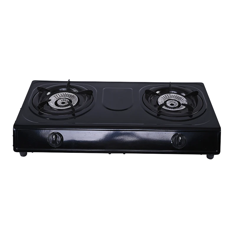 High Quality Model Cooper Brass Burner Cap Spray Coating Panel 2 Heads Stand Gas Cooker Burner Gas Stove