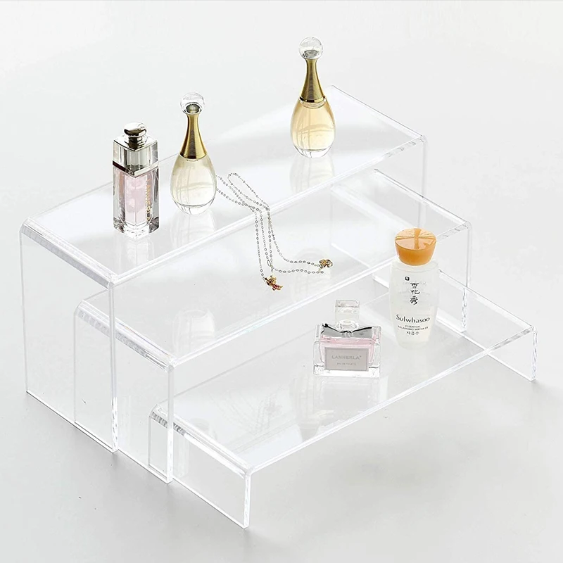 Clear Acrylic Display Risers Showcase acrylic plinths display stand  U-shaped acrylic dessert table cake snack display stand