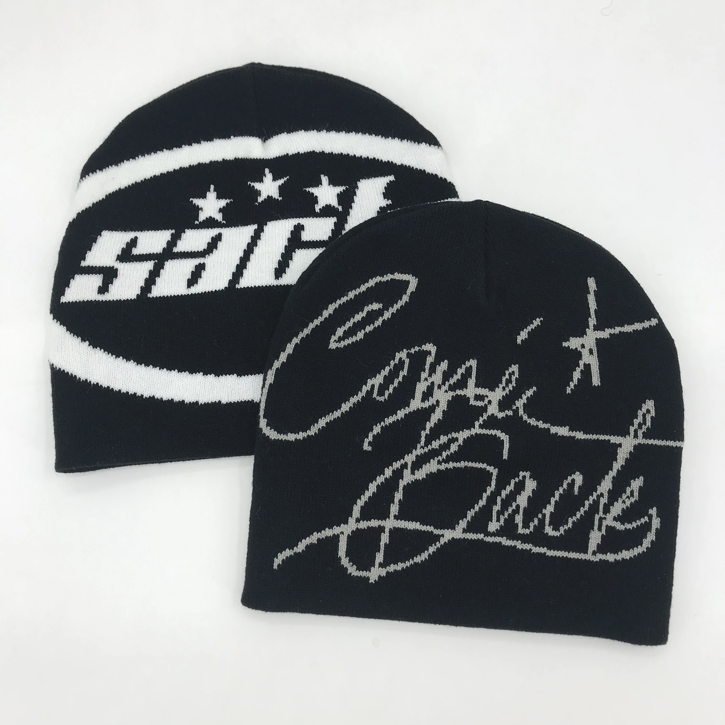 Custom Jacquard Logo Winter Knitted Beanie Hat For Unisex Add Your Own Design