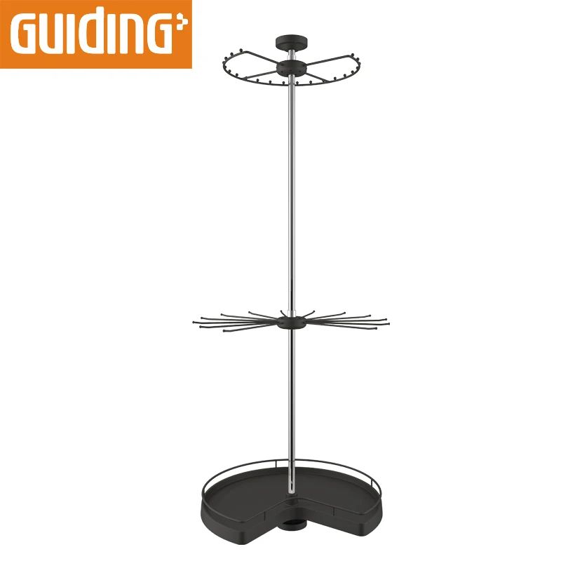 Multi Functional Multifunctional Free Standing Pants Rack Indoor Rotary Revolving Rotating Clothes Hanger For Clothes