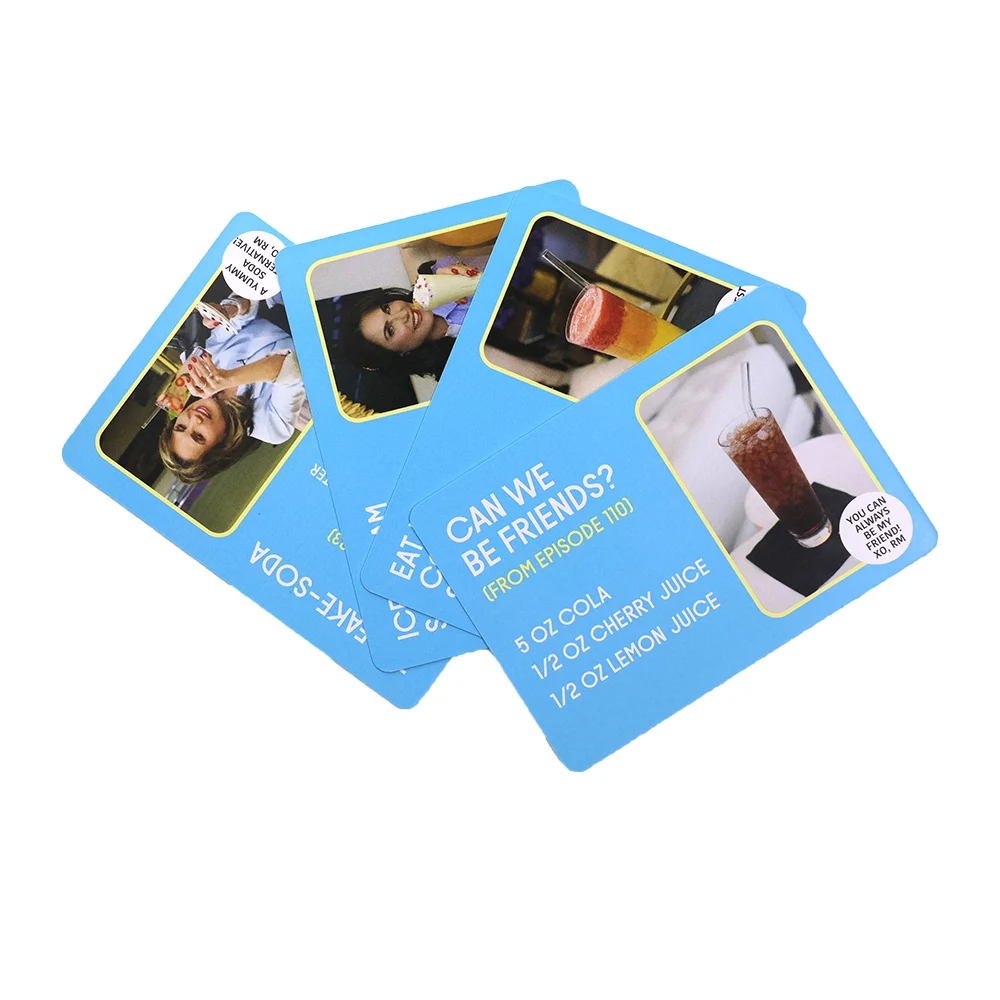Game Maker Wholesale Art Paper Drinking Card Game Glossy Varnished Surface Custom Printed Game Cards For Adults