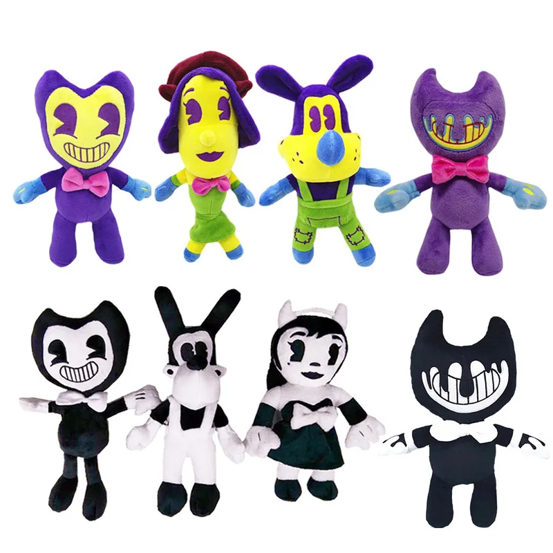 Красочные Bendy плюшевые волки Борис ангел Девочка Алиса Детские куклы аниме Мини Подушка чернила мягкие игрушки для детей подарок