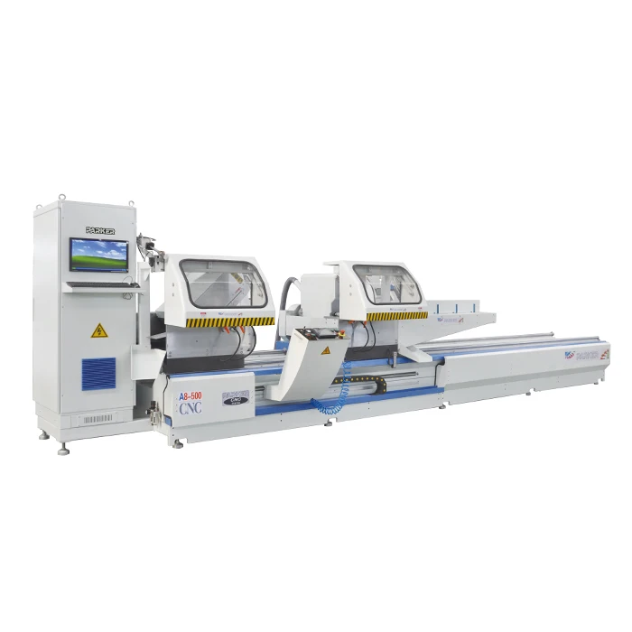 Aluminum double head saw any angle cutting saw window machine