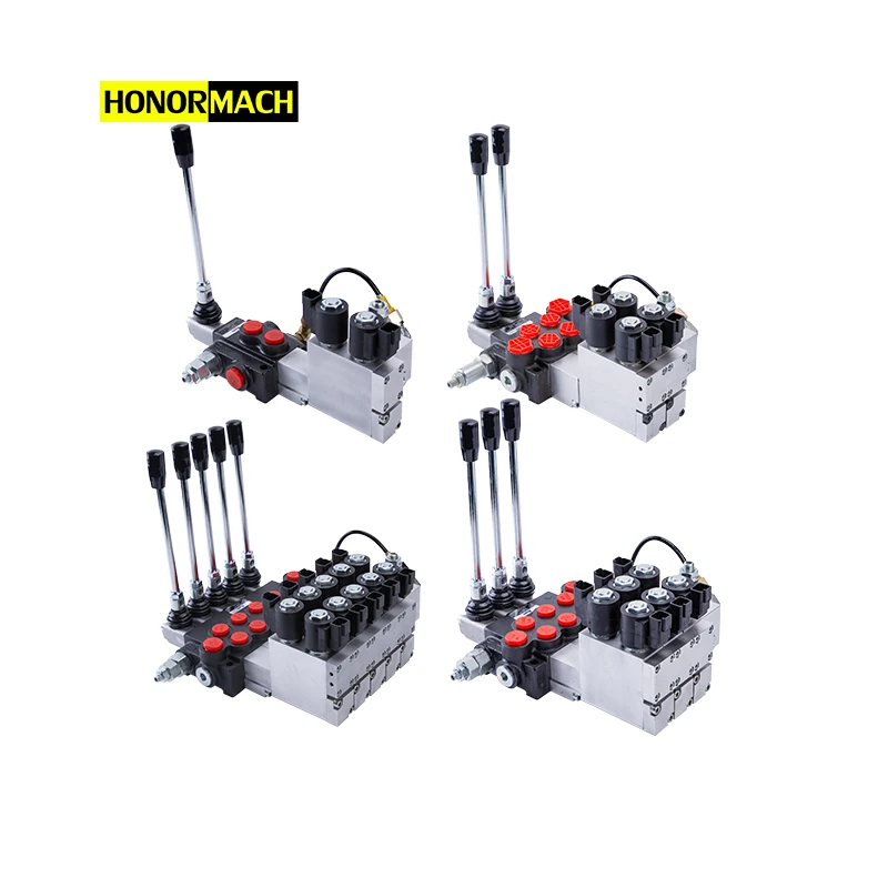 Wholesale high quality agriculture machines directional P80 hydraulic control valve with joystick lever for tractors