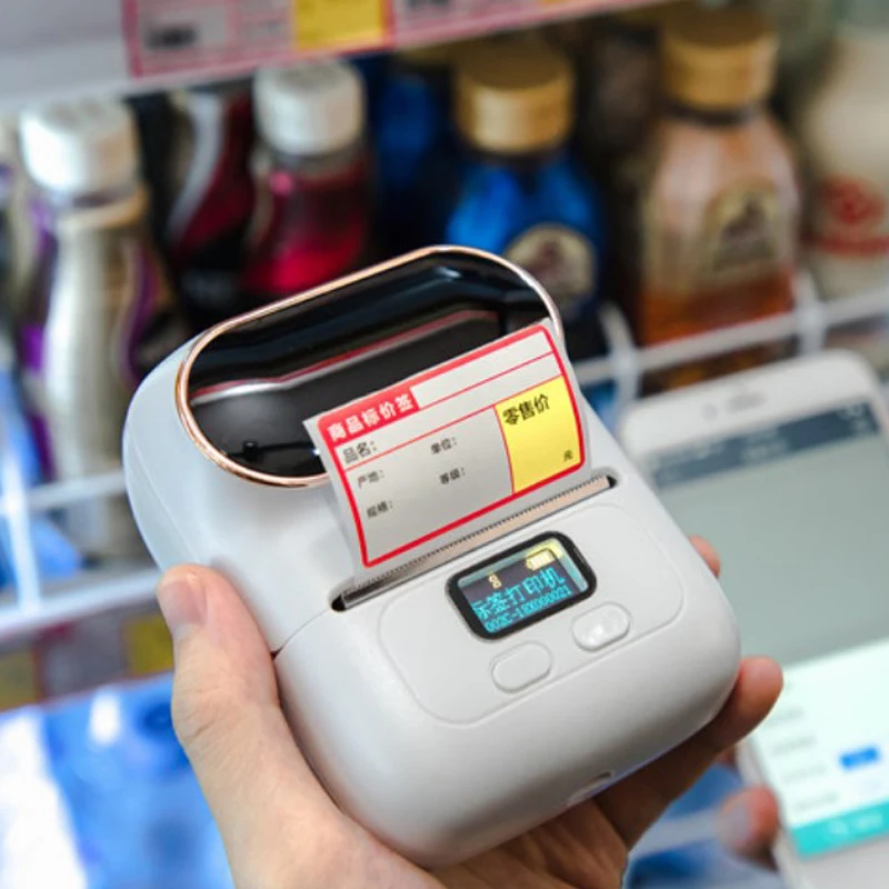 M110 Label Printer QR code Price label Wireless Thermal Mini Portable Sticker