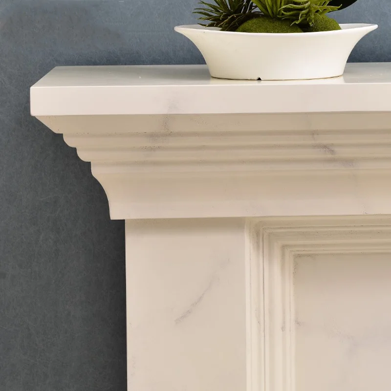 Artificial Stone Modern Fireplace Marble Fireplace Mantels Surround Decorative Electric Fireplace Indoor Freestanding Polished