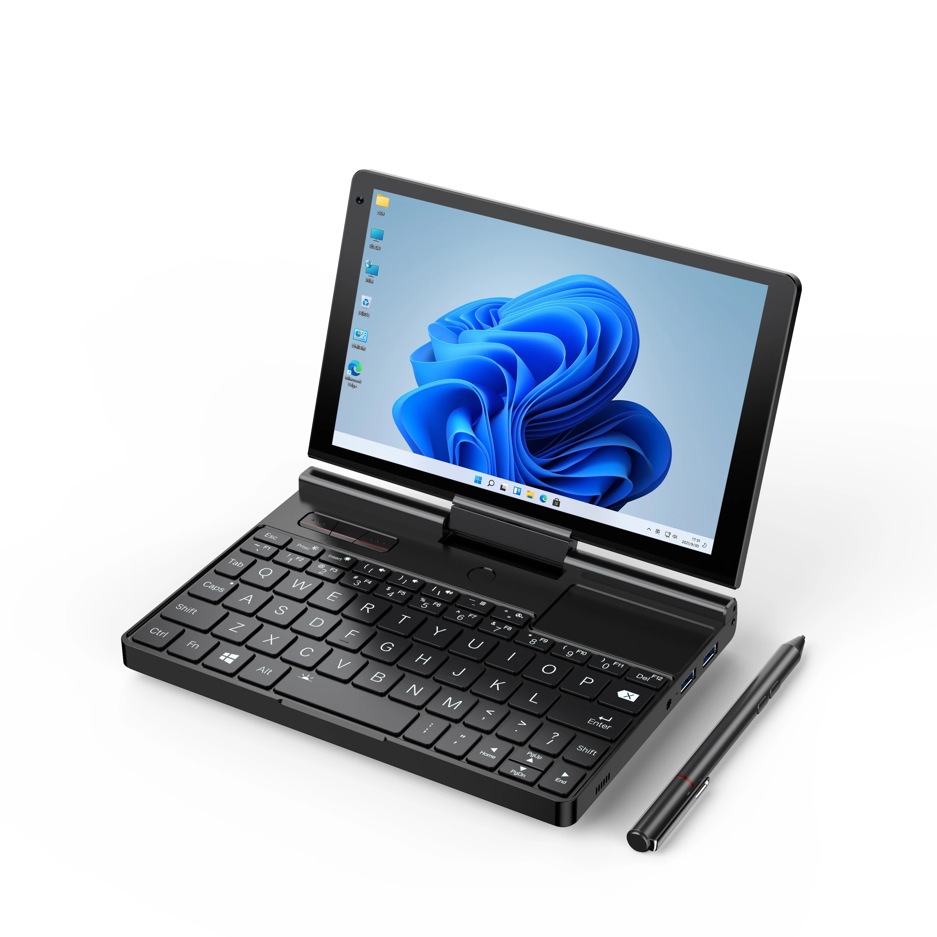 В наличии 8 дюймов ips 180 градусов Складная студент игровой i7-1195G7 опорой для переносного компьютера быстрое переключение между ноутбук/планшет