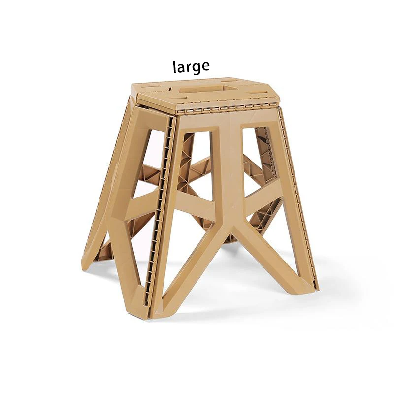 Hot Selling Outdoor Portable Safety Lightweight Foldable Non-slip Sitting Plastic Folding Step Stools